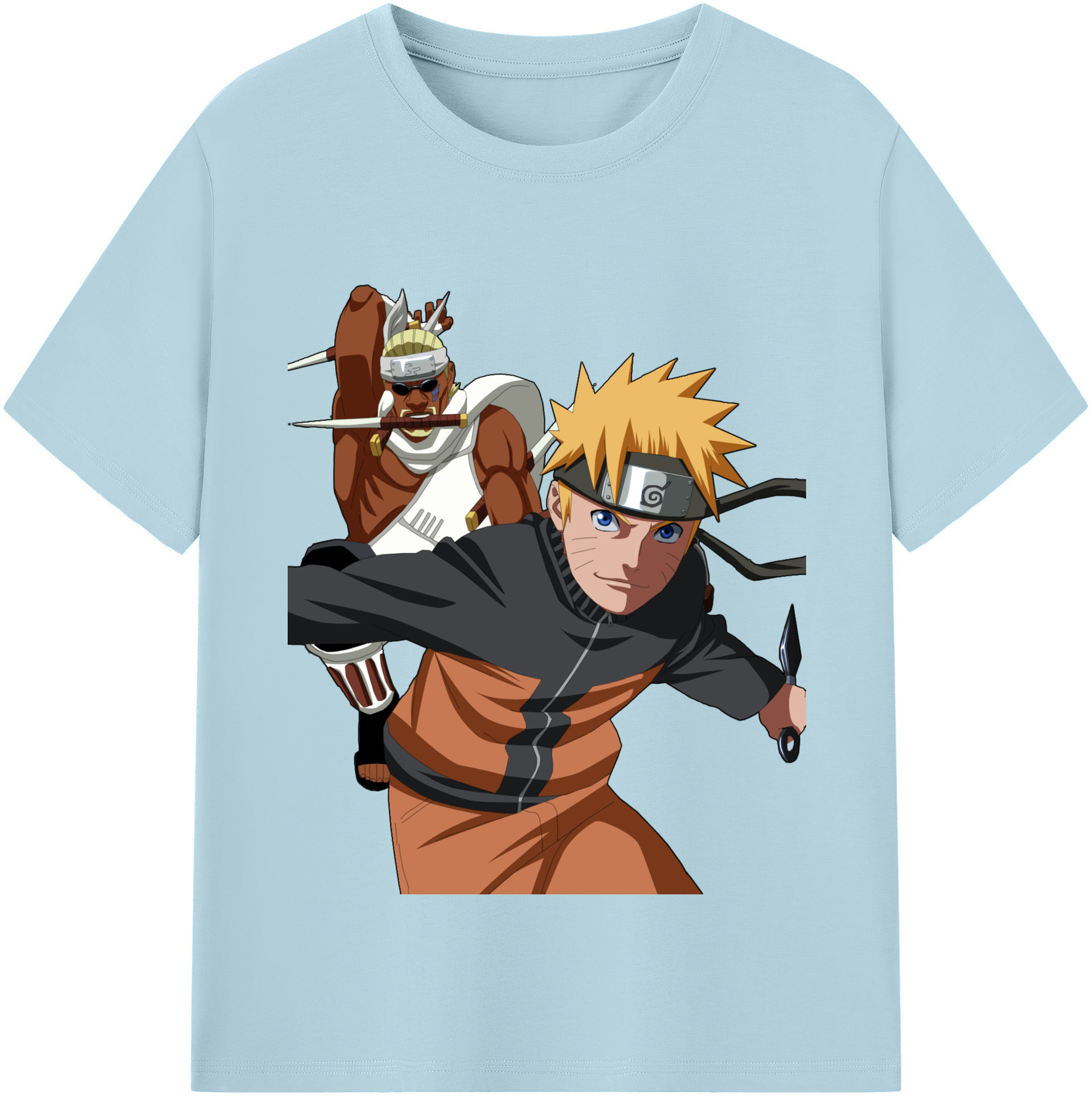 （画像用） NARUTO -ナルト- うずまき ナルト Uzumaki Naruto 綿100％半袖Tシャツ（フロントプリント）
